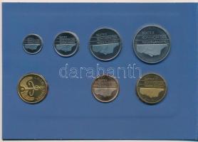 Hollandia 1989. 5c-5G (6xklf) + "Flevoland" emlékérem forgalmi sor karton dísztokban T:1
...