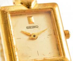 Seiko kvarc női karóra, sorszámozott, eredeti fém szíjjak,  működik, számlap enyhén foltos,karton do...