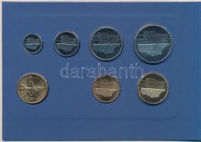 Hollandia 1990. 5c-5G (6xklf) + "Noord Brabant" emlékérem forgalmi sor karton dísztokban T...