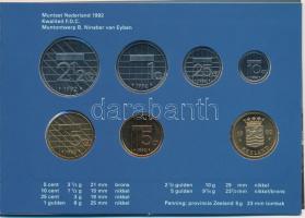 Hollandia 1992. 5c-5G (6xklf) + "Zeeland" emlékérem forgalmi sor karton dísztokban T:1
Ne...
