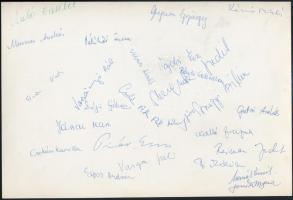 1973 Budapest, ELTE Apáczai Csere János Gyakorló Gimnázium tanárai és végzős tanulói, kistabló neves...