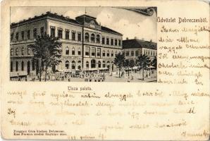 1901 Debrecen, Tisza palota, Kiss Lajos, Zádor üzlete. Pongrácz Géza kiadása, Kiss Ferenc eredeti fényképe után (EB)