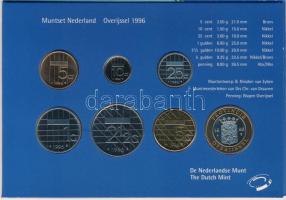Hollandia 1996. 5c-5G (6xklf) + "Provincie Overijssel" emlékérem forgalmi sor karton díszt...