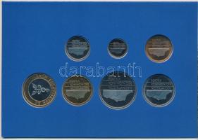 Hollandia 1996. 5c-5G (6xklf) + "Provincie Overijssel" emlékérem forgalmi sor karton díszt...