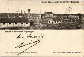 1907 Sárvár, Chardonnet selyemgyár. Stranz János kiadása / Soirie