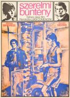 1975 Szerelmi bűntény. Mokép moziplakát 40x60 cm Hajtva
