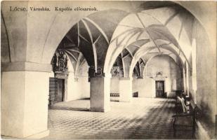 1918 Lőcse, Levoca; Városháza, kupolás előcsarnok. Kiadja Feitzinger Ede No. 956. L. / town hall, domed hallway, interior