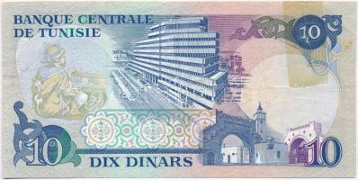 Tunézia, 1983. 10D T:III Tunisia 1983. 10 Dinars C:F Krause KM#80