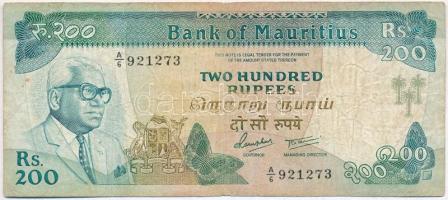 Mauritius 1985. 200R T:III Mauritius 1985. 200 Rupees C:F Krause KM#39