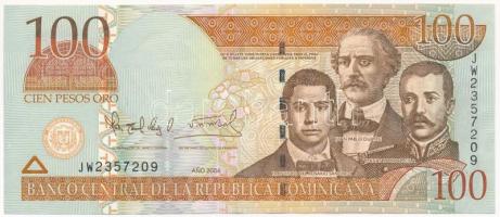 Dominikai Köztársaság 2004. 100P T:I Dominican Republic 2004. 100 Pesos C:UNC
