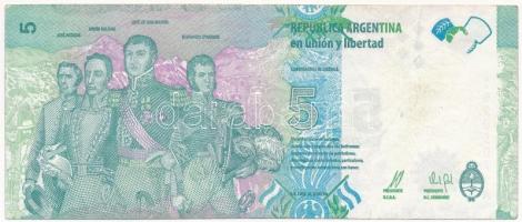 Argentína 2015. 5P T:III Argentina 2015. 5 Pesos C:F