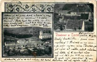 1901 Lovcice (Kromeríz), Pozdrav / Art Nouveau greeting postcard. Jindrich Slovak (EB)