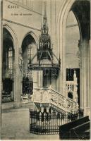 1909 Kassa, Kosice; A dóm új szószéke. Kiadja Divald K. Fia 52. / the new pulpit of the cathedral