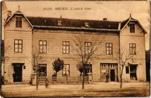 Tótmegyer, Slovensky Meder, Palárikovo; Ludovy dom / Népház / community center (kis sarokhiány / small corner shortage)