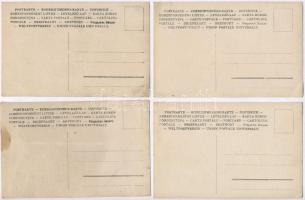 Trencsén, Trencín; - 7 db eredeti fotó felvétel a várral, patakban mosó asszonyokkal, templommal, hí...