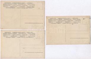 Trencsén, Trencín; - 7 db eredeti fotó felvétel a várral, patakban mosó asszonyokkal, templommal, hí...