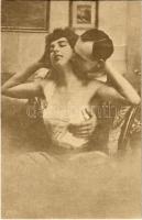 Alfred Hering III - 4 pre-1945 erotic postcards with couple
