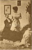 Alfred Hering III - 4 pre-1945 erotic postcards with couple