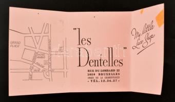 Brüsszeli csipke pillangó kitűző, 4×6 cm