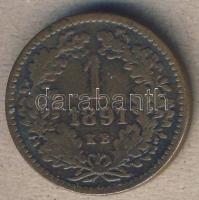 1891KB 1kr "Fiumei címer" T:3