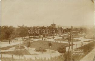 ~1900 Hátszeg, Hateg; park / park. photo