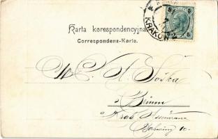 1901 Tátra, Magas Tátra, Vysoké Tatry; Giewont nad Zakopanem / mountains, artist signed (EK)