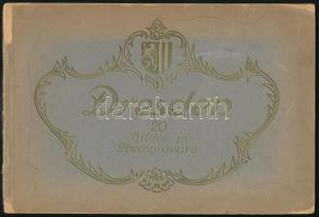 cca 1910 Dresden 20 fénnyomatú képet tartalmazó füzet. Sérült papírbporóval