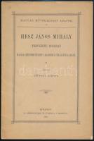 3 nyomtatvány: Ereky István: A magyar felsőház. 1923. 36p Ernszt Lajos: Hesz János tervezete 1820-ban Magyar képzőművészeti akadémia felállítása iránt. Bp., 1898. 14p. Jókay-Ihász Miklós: Észrevételek némely, a háborúval kapcsolatos fontos és országos jelentőségű közérdekű kérdések köréből. Pápa, 1915. 18p.