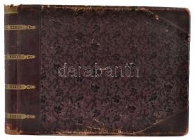 cca 1900 Norvégia, Bergen 46 db nagyméretű. látványos fényképet tartalmazó félbőr album. Benne város...