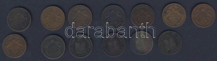 1868-1882. 1kr (13x) T:3,3/4