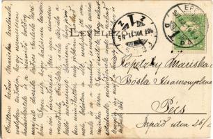 1907 Frics, Fricovce; Bertóthy kastély. Fénynyomat Divald műintézetéből / castle (vágott / cut)