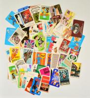 1970-1988 Kártyanaptár tétel, 100 db reklámos, különféle