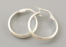 Ezüst(Ag) karika fülbevalópár, jelzett, d: 2,2 cm, nettó: 2,3 g