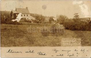 1899 Selmecbánya, Schemnitz, Banská Stiavnica; nyaralók a Csókligeten (Kisiblye) / villas in Kysihybel valley. photo (felületi sérülés / surface damage)