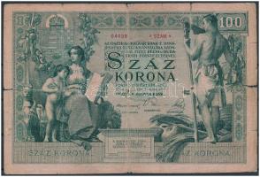 1902. 100K Osztrák-magyar Bank 1190 04039 T:IV Austro-Hungarian Monarchy 1902. 100 Kronen Österreichisch-ungarische Bank 1190 04039 C:G  Adamo K26, Kodnar 114a