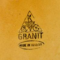 Gránit halas tál, 3+2 db, apró lepattanásokkal, jelzett