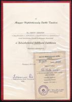 1982 a Felszabadulási Jubileumi Emlékérem kitüntetés adományozó oklevél Hartai László (1925-1987) legfelsőbb bíró részére