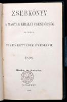 1898 Zsebkönyv a Magyar Királyi Csendőrság számára. Török Ferenc és Szentgyörgyi Jablánczi Sándor po...