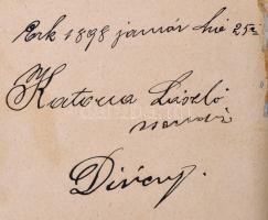 1898 Zsebkönyv a Magyar Királyi Csendőrság számára. Török Ferenc és Szentgyörgyi Jablánczi Sándor po...