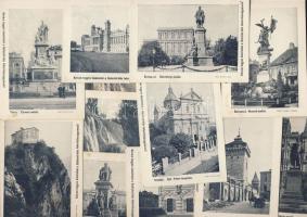 cca 1910 12 db reklámkártya magyar és külföldi városképekkel
