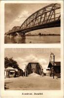 1939 Komárom, Komárno; Duna híd, vámház, sorompó. Kiadja Szelőczey / Danube bridge, customs office, barrier (ragasztónyom / glue marks)