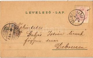 1897 (Vorläufer!) Selmecbánya, Schemnitz, Banská Stiavnica; látkép, Bányászati és Erdészeti Akadémia...