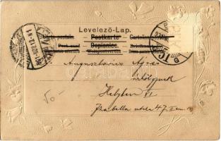 1901 Bojár Teruska. Emb. floral