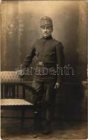 Osztrák-magyar katona műtermi fotója / WWI Austro-Hungarian K.u.K. military, soldier. Adria (Debrecen) photo (EK)