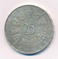 Ausztria 1958. 25Sch Ag "Carl Auer von Welsbach" T:2 Austria 1958. 25 Schilling Ag "C...