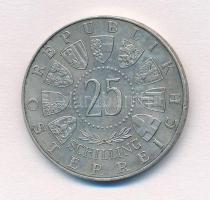 Ausztria 1957. 25Sch Ag "800 éves a Mariazelli kegytemplom" T:2 
Austria 1957. 25 Schilli...