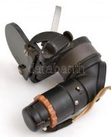 Orosz katonai optikai eszköz, jó állapotban, tokkal, 12×10 cm