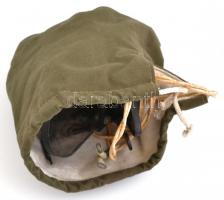 Orosz katonai optikai eszköz, jó állapotban, tokkal, 12×10 cm