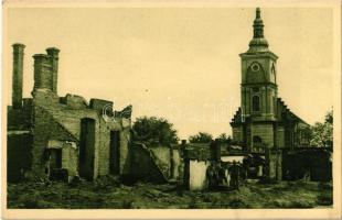 Bursztyn Ruinen II. 1915 / Bursztyn, Trosky II. 1915 / WWI Austro-Hungarian K.u.K. military, ruins in Burshtyn (Ukraine)