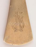 Ezüst(Ag) teaszűrő, jelzett, h: 20 cm, nettó: 84 g